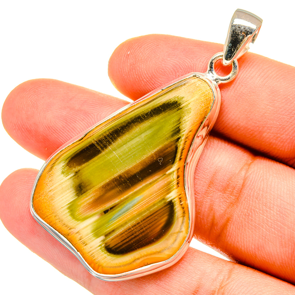 Willow Creek Jasper Pendants handcrafted by Anasilvercos - PD8951