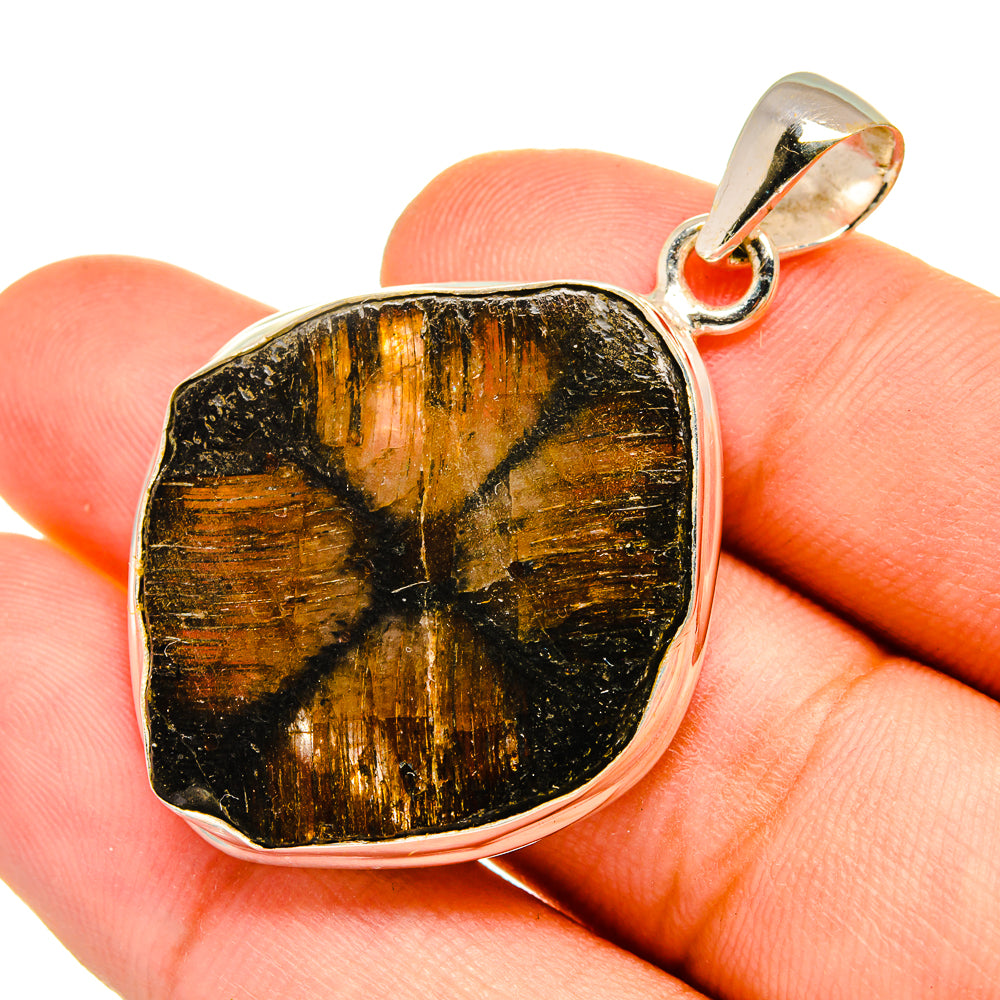Chiastolite Pendants handcrafted by Anasilvercos - PD8955