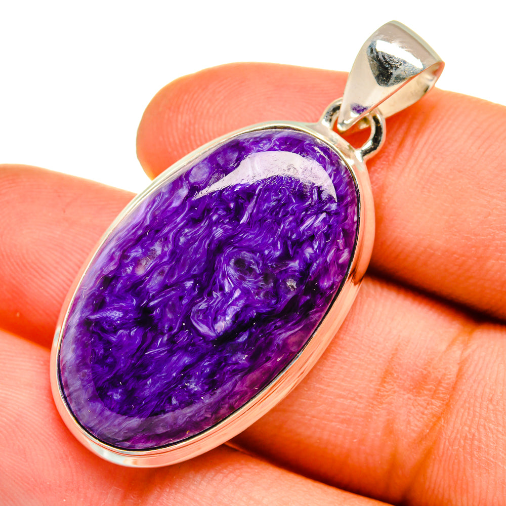 Charoite Pendants handcrafted by Anasilvercos - PD8984