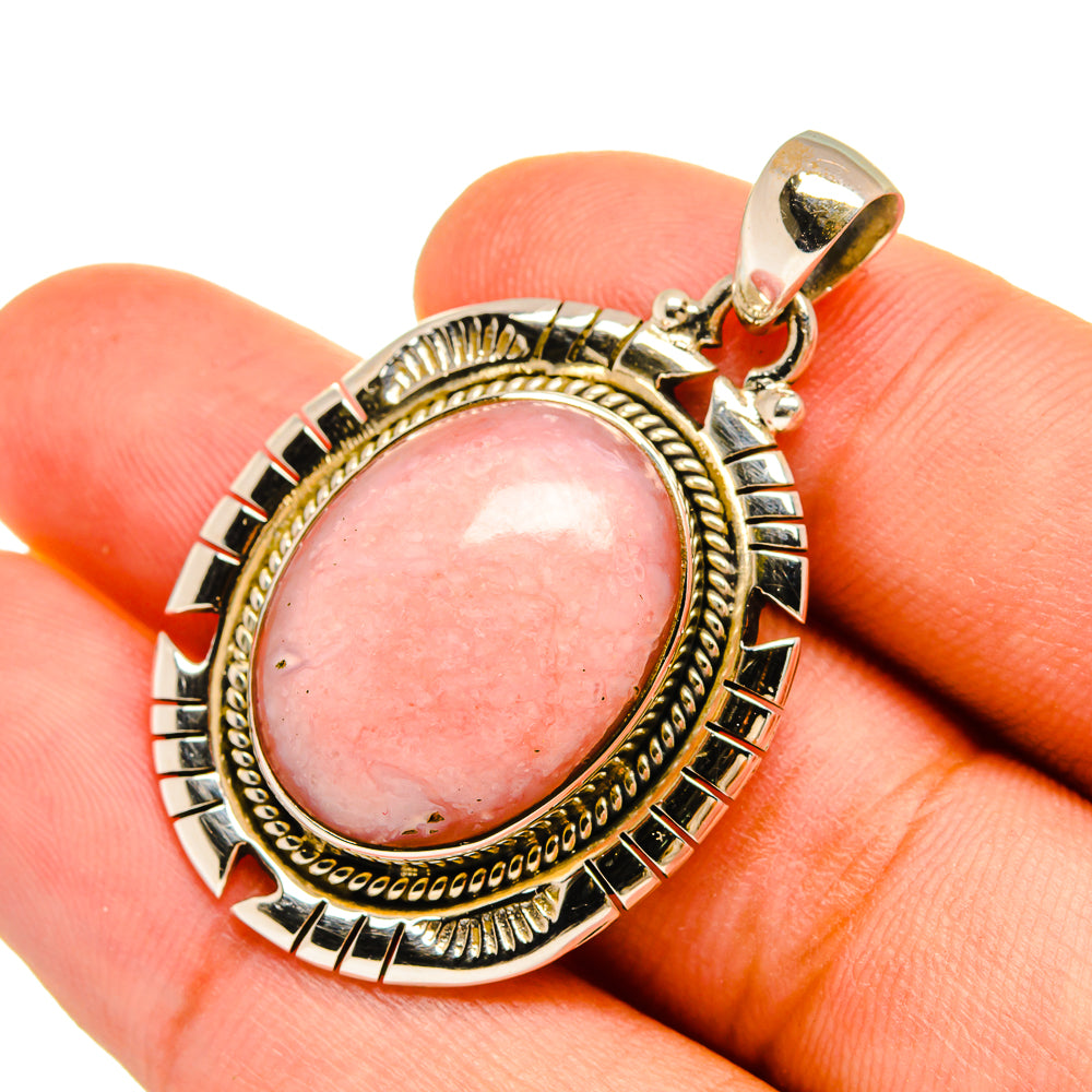Pink Opal Pendants handcrafted by Anasilvercos - PD8986