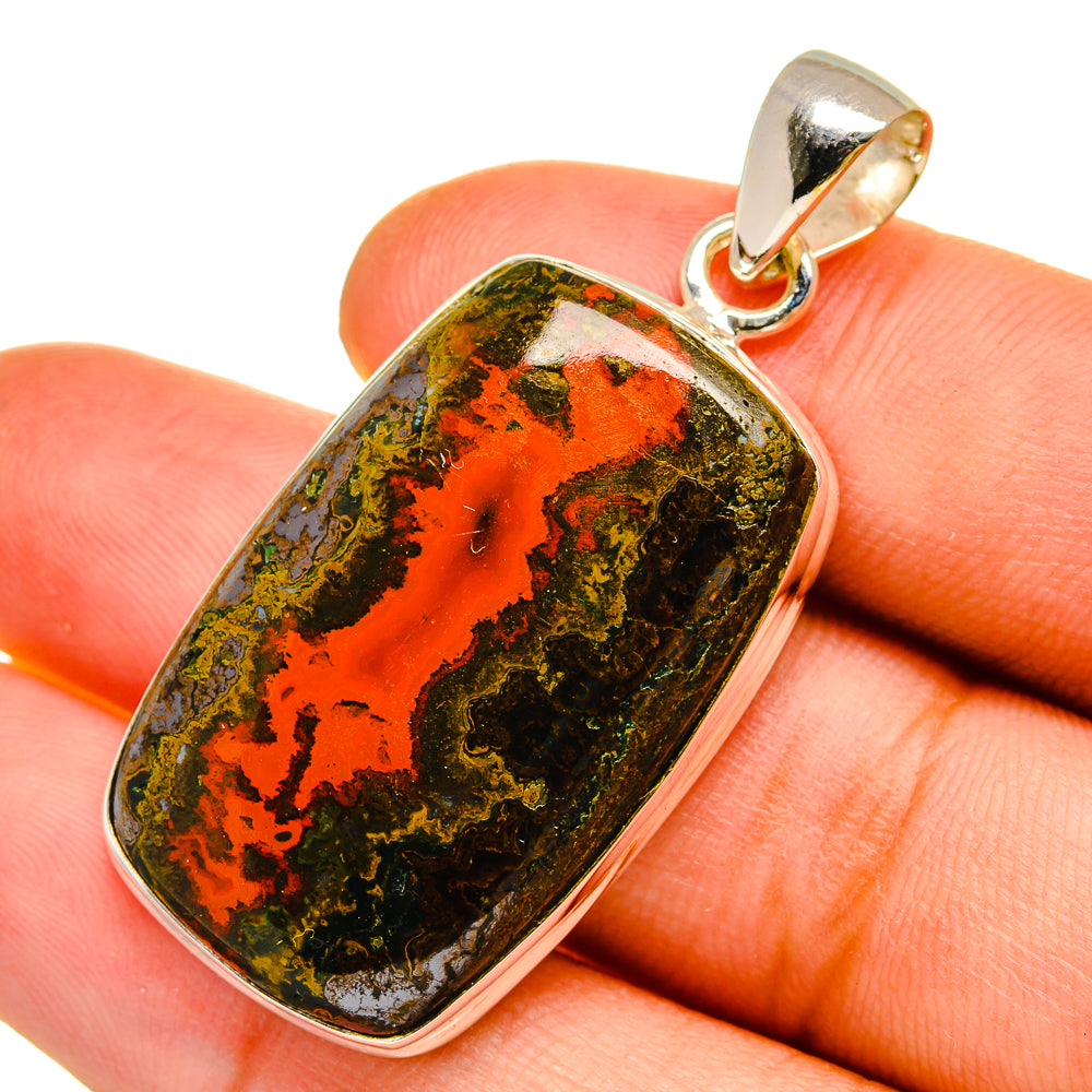 Moroccan Agate Pendants handcrafted by Anasilvercos - PD8994