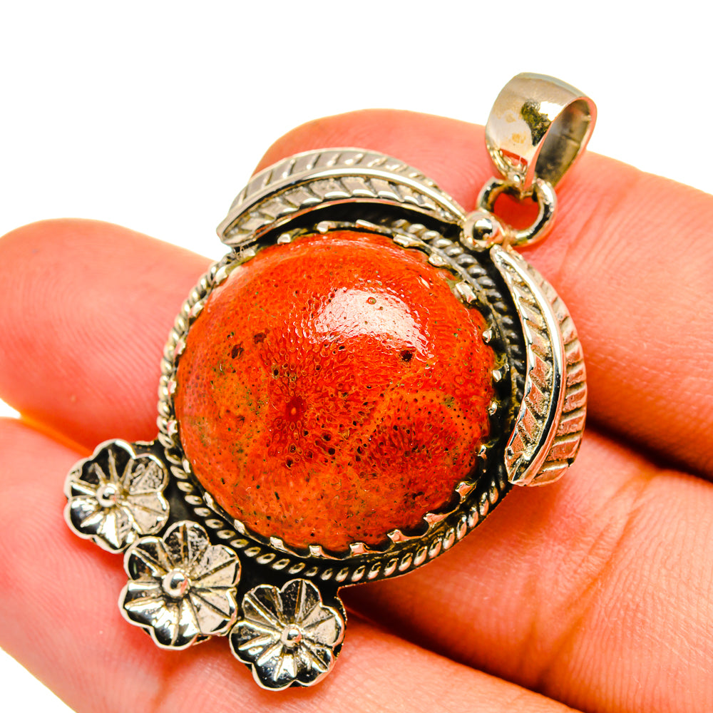 Sponge Coral Pendants handcrafted by Anasilvercos - PD8996