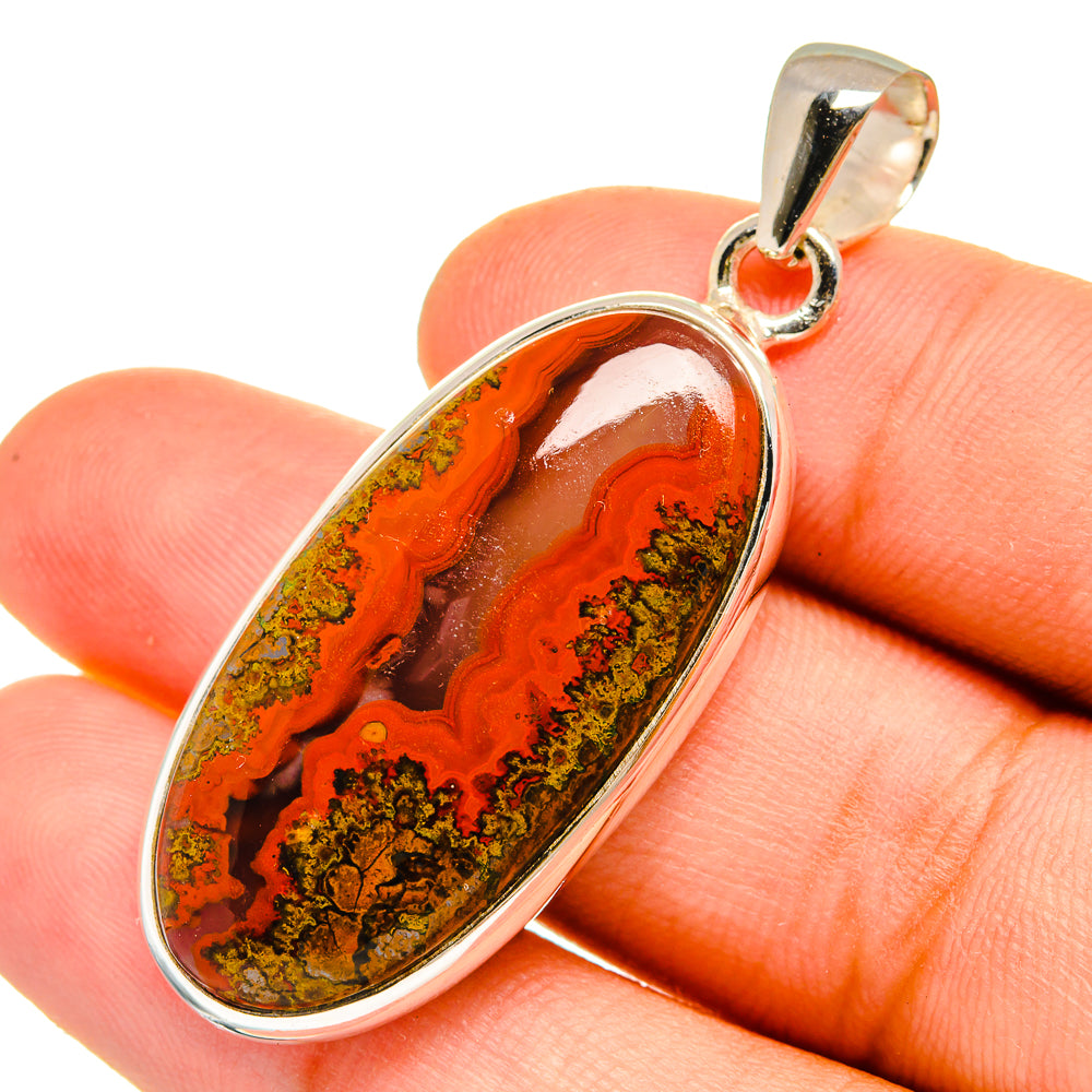 Moroccan Agate Pendants handcrafted by Anasilvercos - PD8997