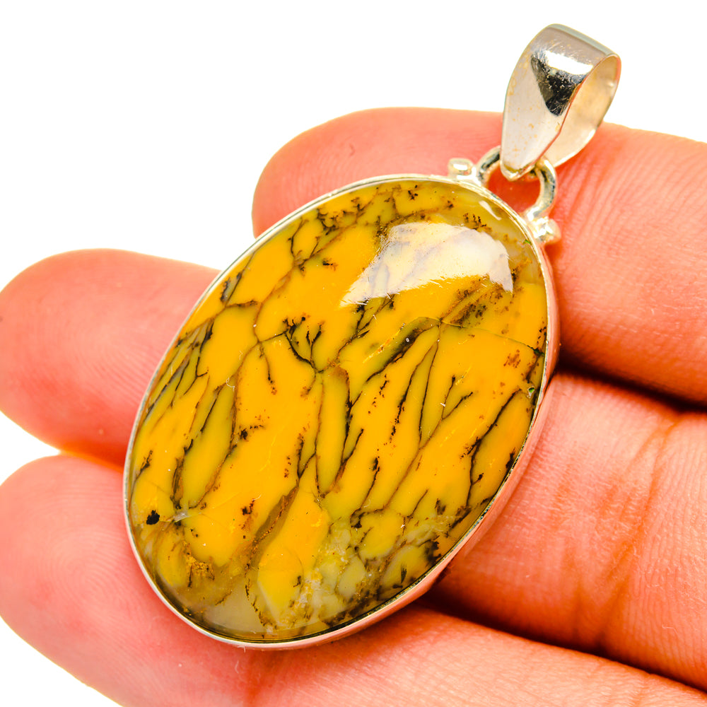 Dendritic Agate Pendants handcrafted by Anasilvercos - PD9002