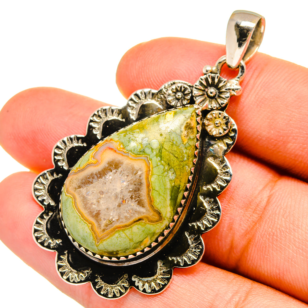 Rainforest Opal Pendants handcrafted by Anasilvercos - PD9003