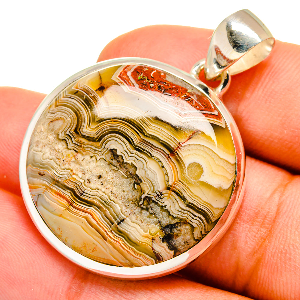 Laguna Lace Agate Pendants handcrafted by Anasilvercos - PD9007