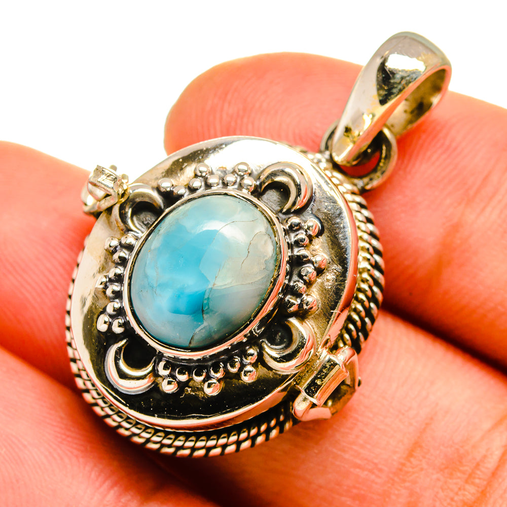 Larimar Pendants handcrafted by Anasilvercos - PD9009