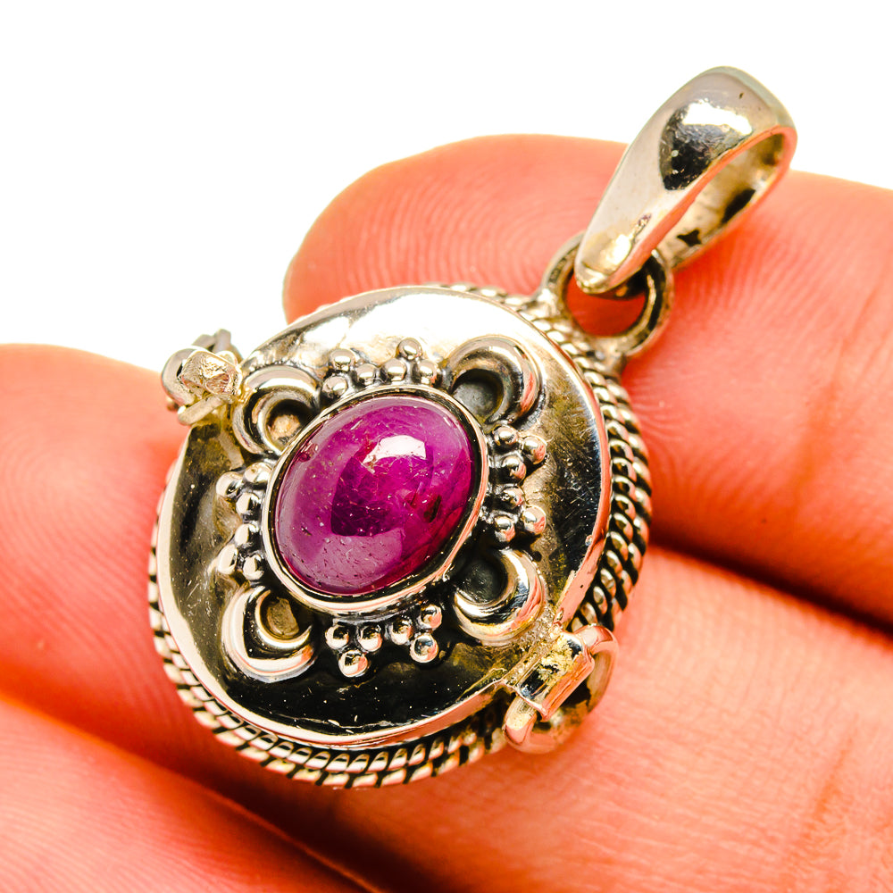 Ruby Pendants handcrafted by Anasilvercos - PD9016