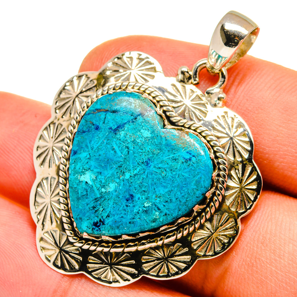 Chrysocolla Pendants handcrafted by Anasilvercos - PD9031