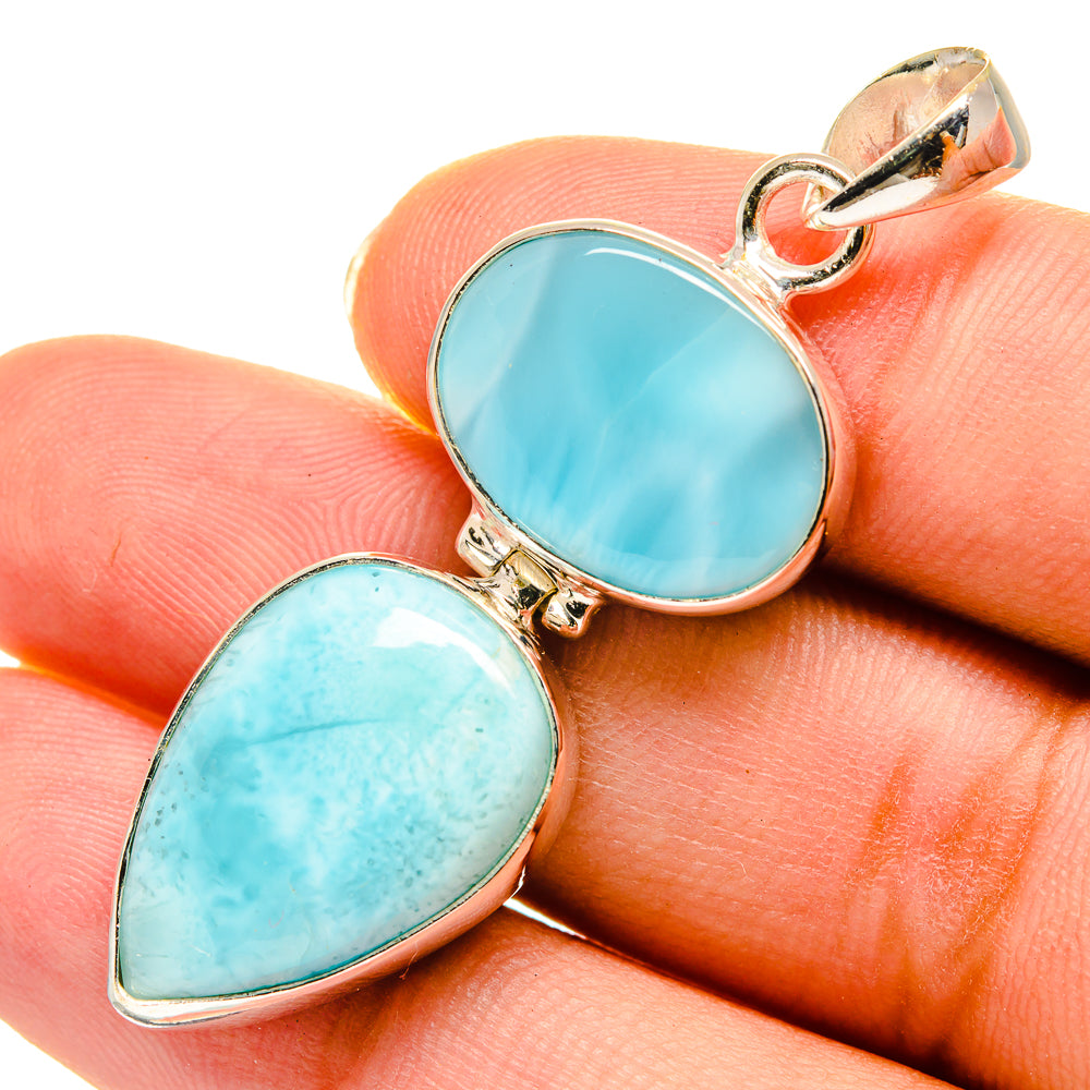 Larimar Pendants handcrafted by Anasilvercos - PD9038