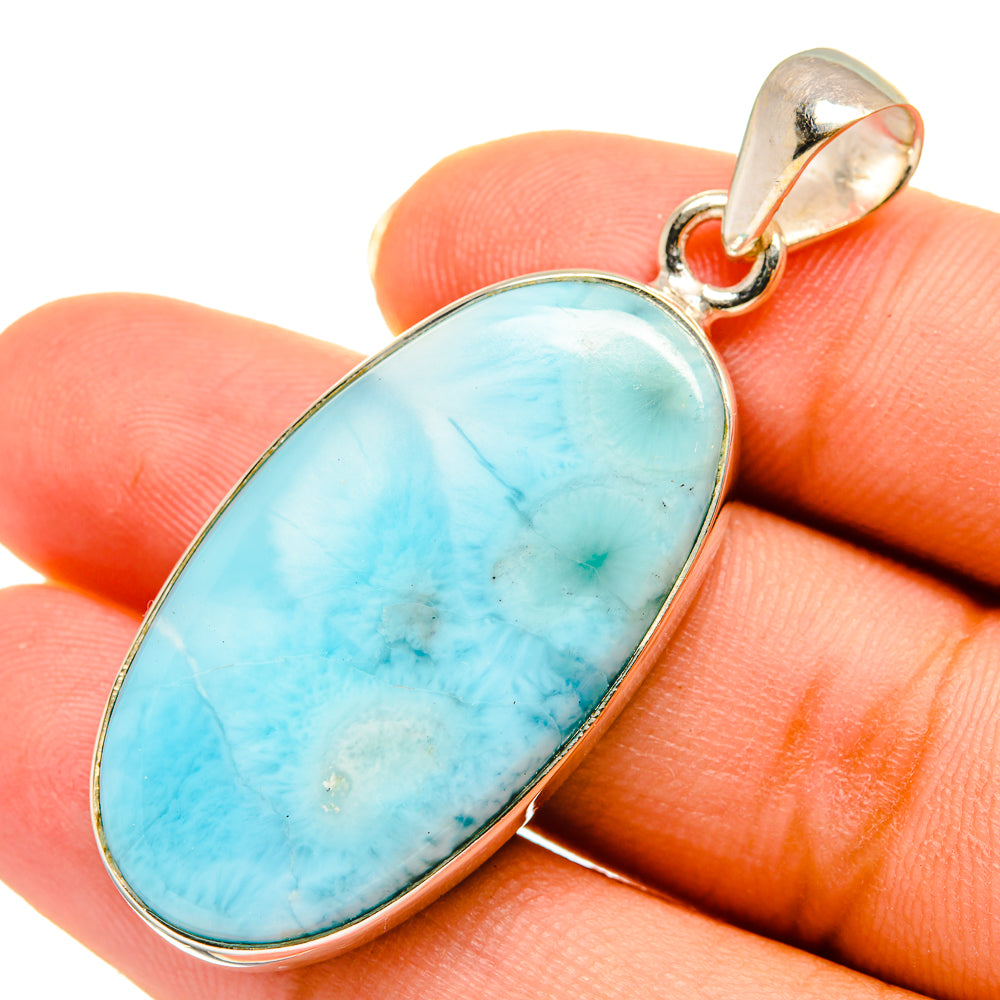 Larimar Pendants handcrafted by Anasilvercos - PD9046