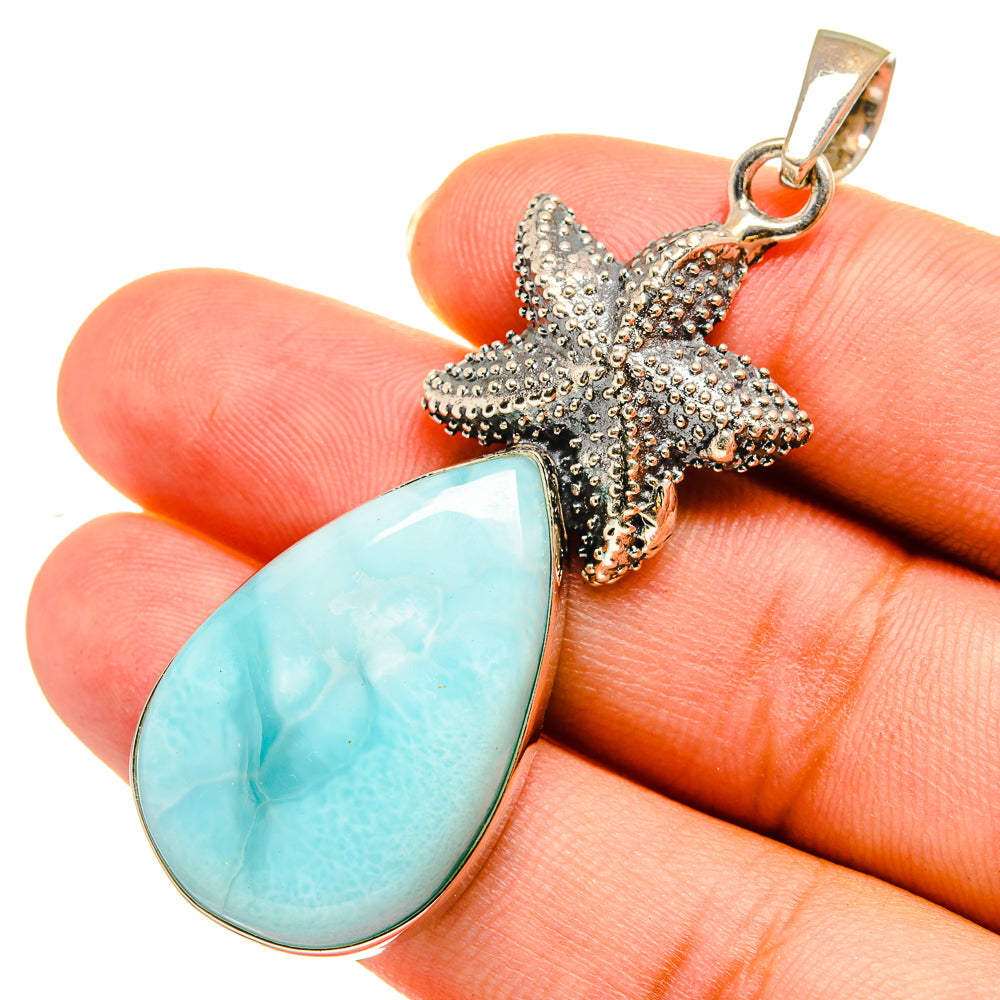 Larimar Pendants handcrafted by Anasilvercos - PD9047