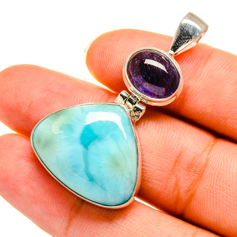 Larimar Pendants handcrafted by Anasilvercos - PD9050