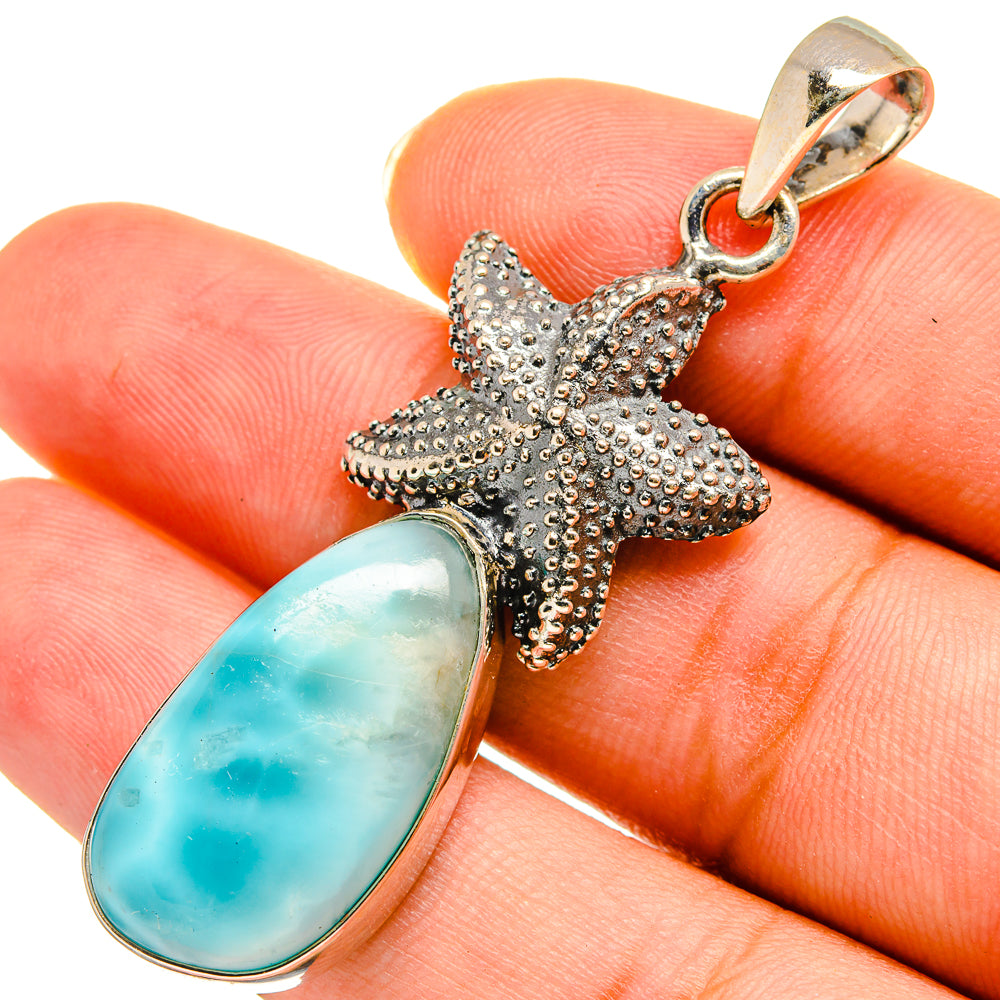 Larimar Pendants handcrafted by Anasilvercos - PD9054