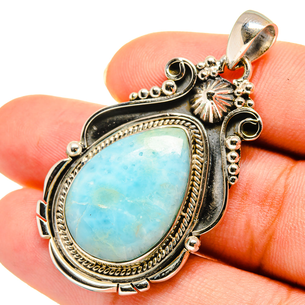 Larimar Pendants handcrafted by Anasilvercos - PD9055