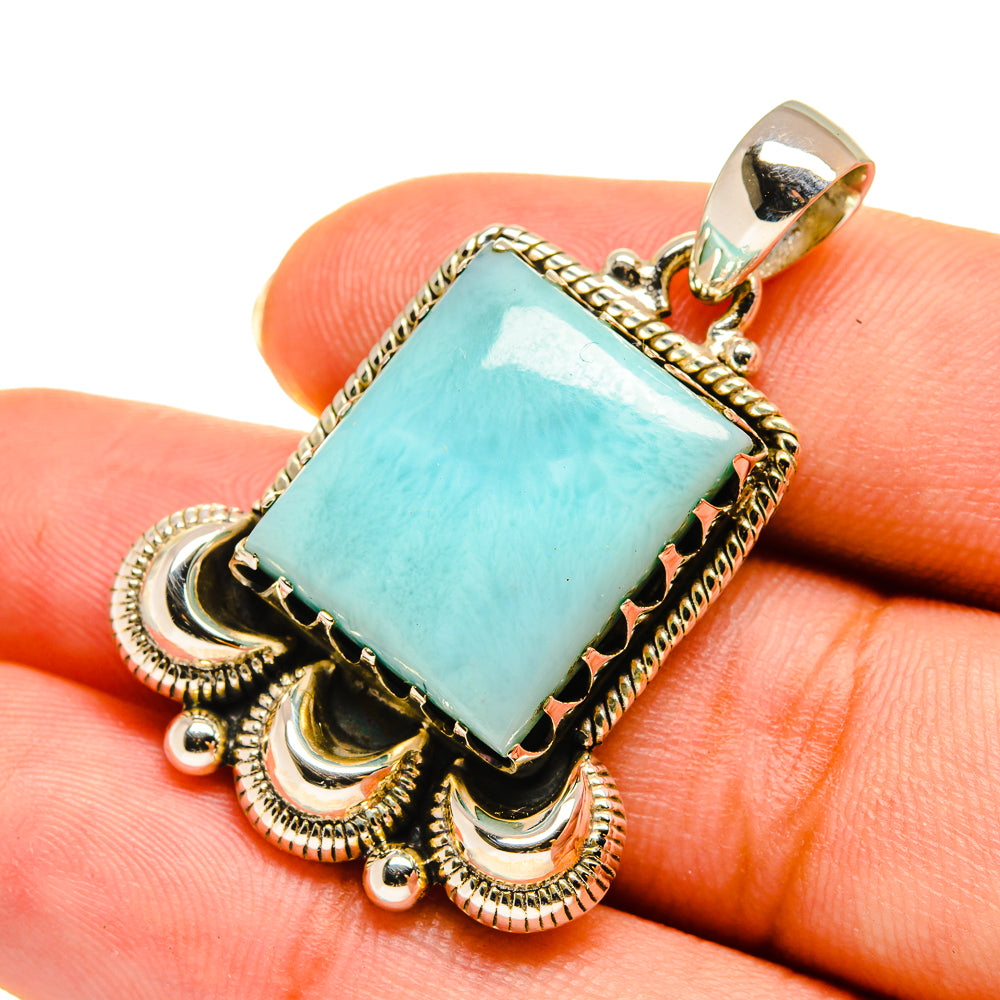 Larimar Pendants handcrafted by Anasilvercos - PD9057
