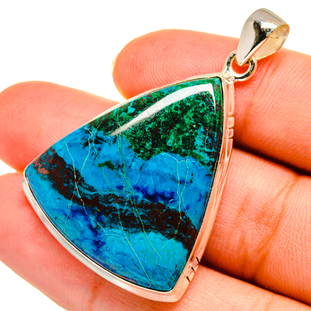 Chrysocolla Pendants handcrafted by Anasilvercos - PD9066