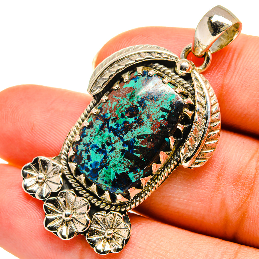 Shattuckite Pendants handcrafted by Anasilvercos - PD9071