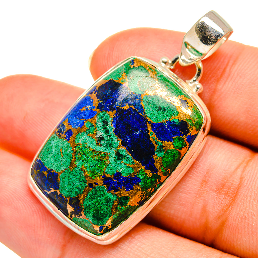 Copper Azurite Pendants handcrafted by Anasilvercos - PD9072