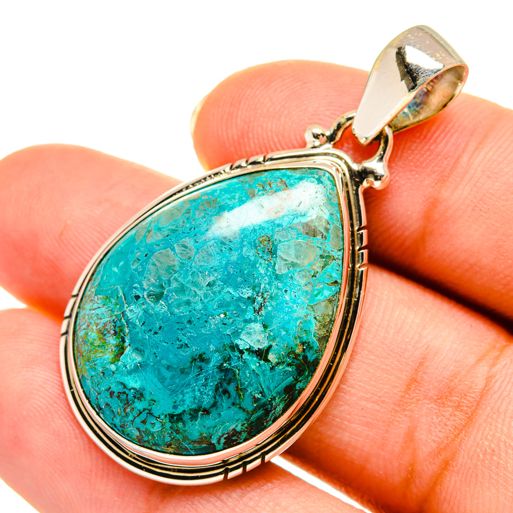 Chrysocolla Pendants handcrafted by Anasilvercos - PD9075
