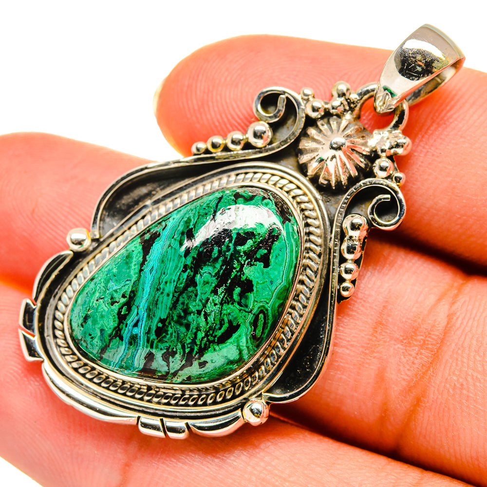 Chrysocolla Pendants handcrafted by Anasilvercos - PD9083
