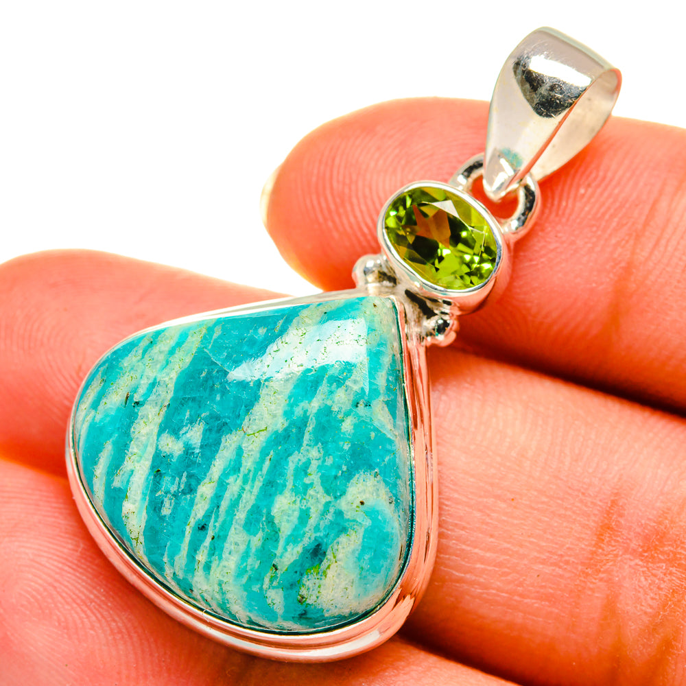 Amazonite Pendants handcrafted by Anasilvercos - PD9085