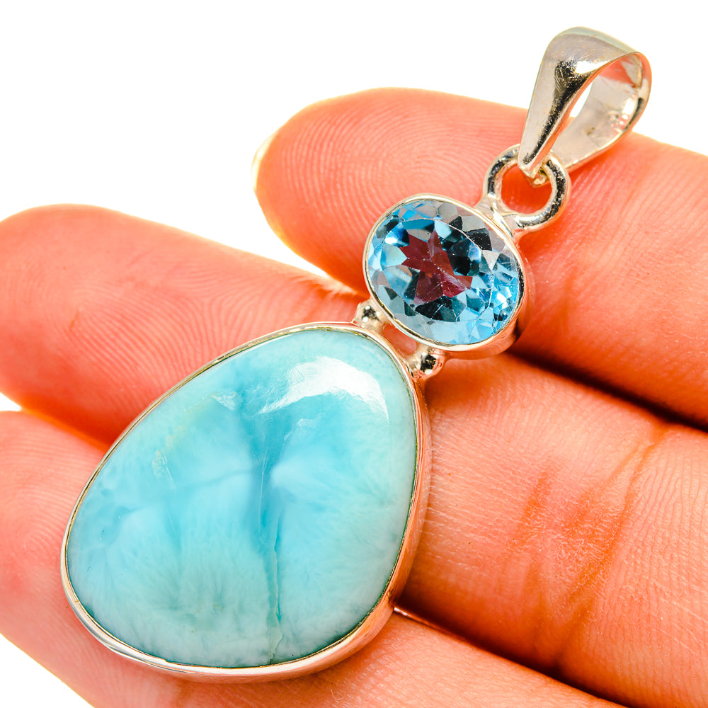 Larimar Pendants handcrafted by Anasilvercos - PD9091