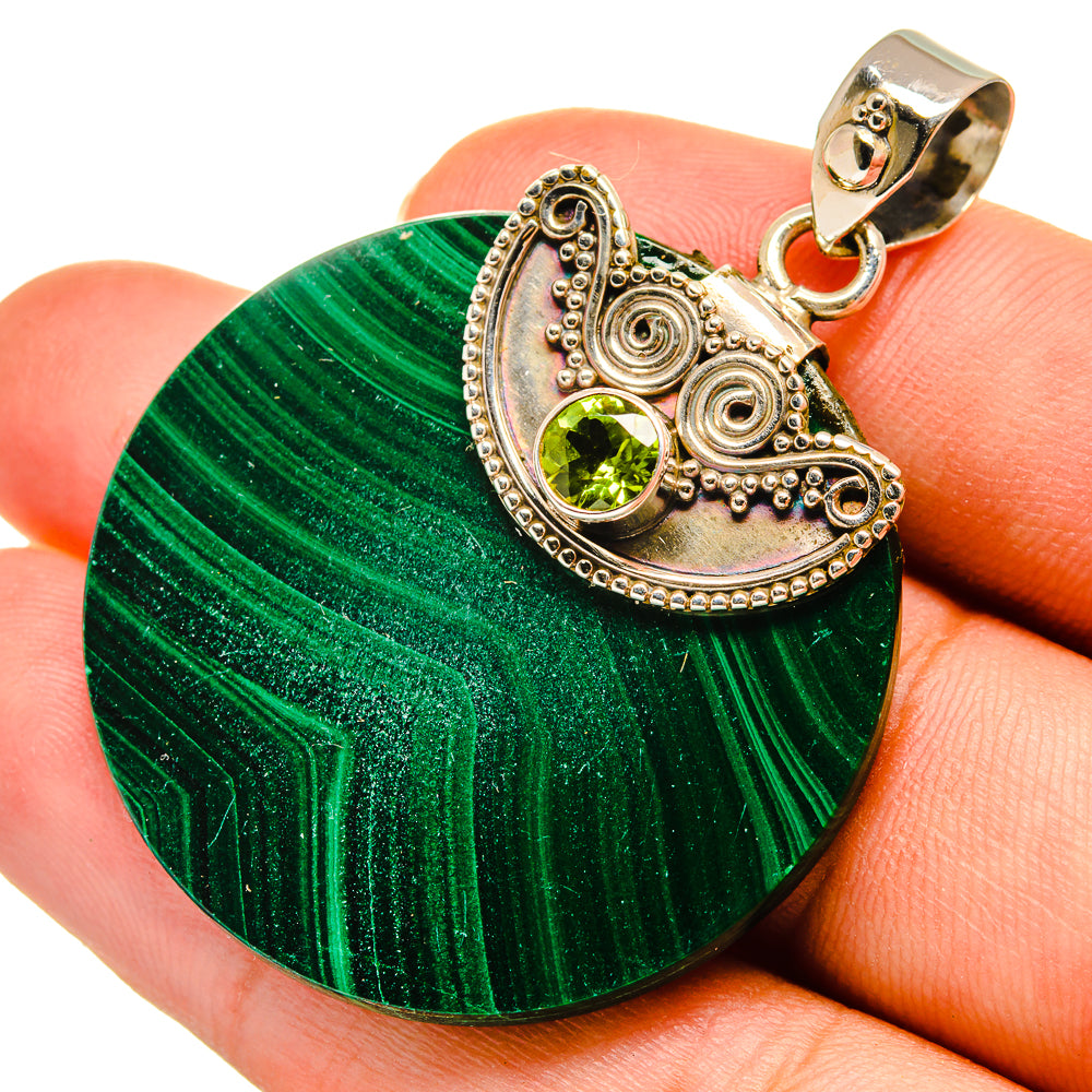 Malachite Pendants handcrafted by Anasilvercos - PD9094