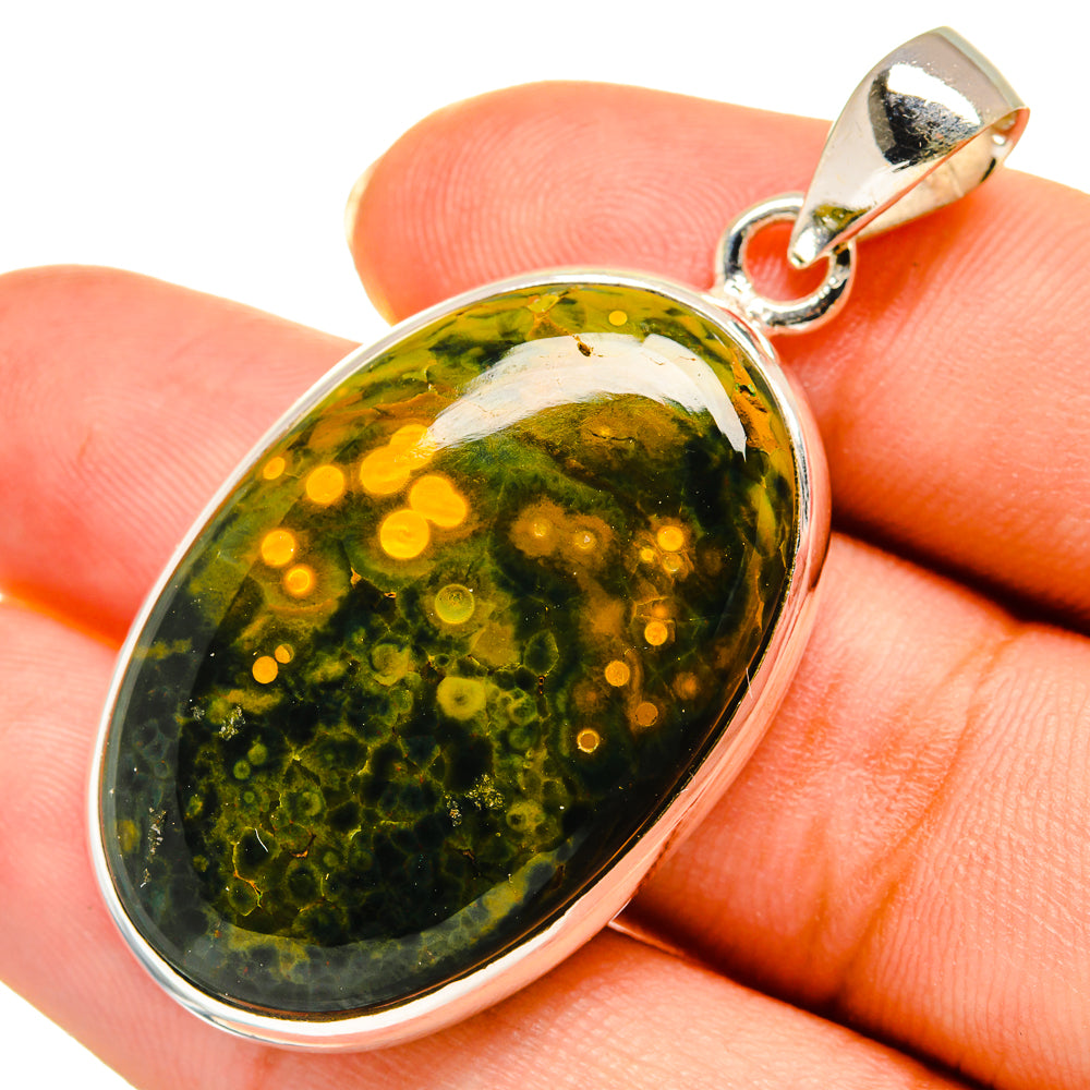 Ocean Jasper Pendants handcrafted by Anasilvercos - PD9103