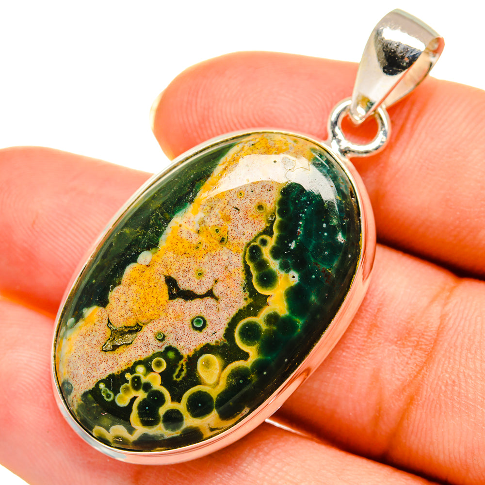 Ocean Jasper Pendants handcrafted by Anasilvercos - PD9105