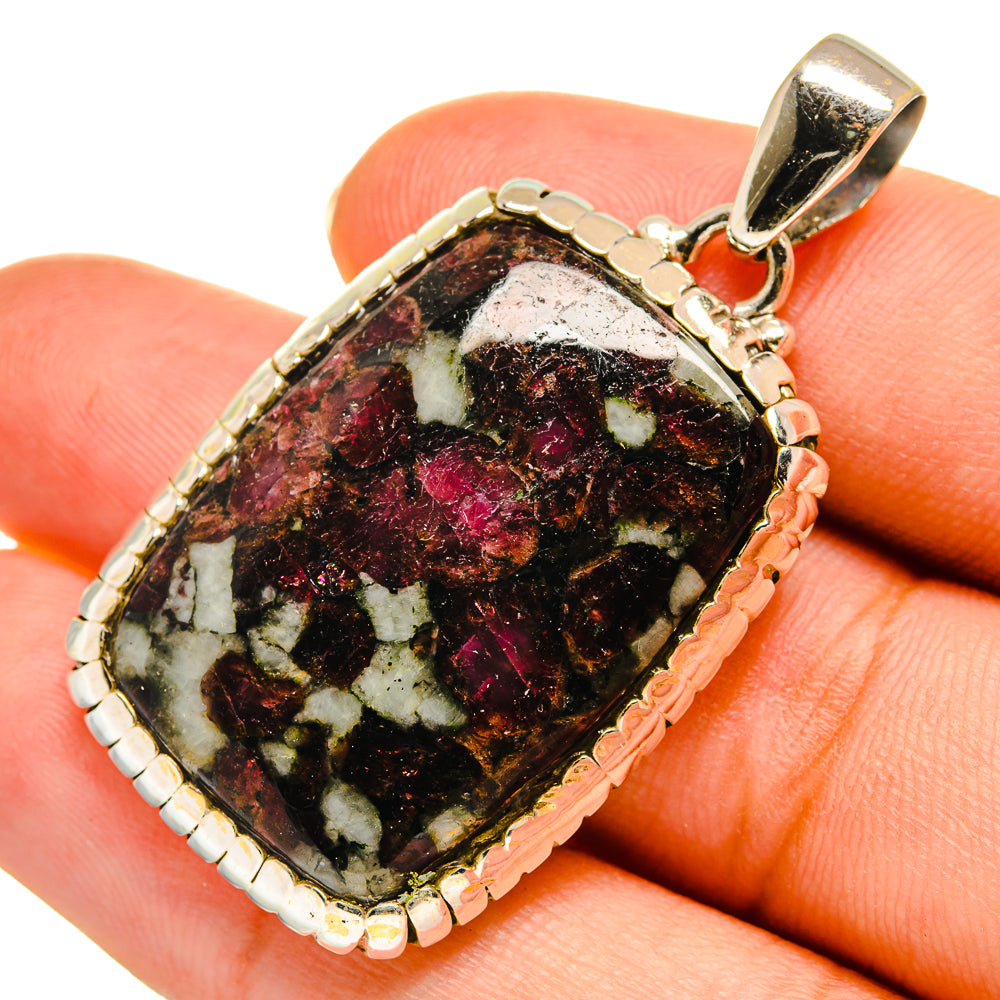 Russian Eudialyte Pendants handcrafted by Anasilvercos - PD9110