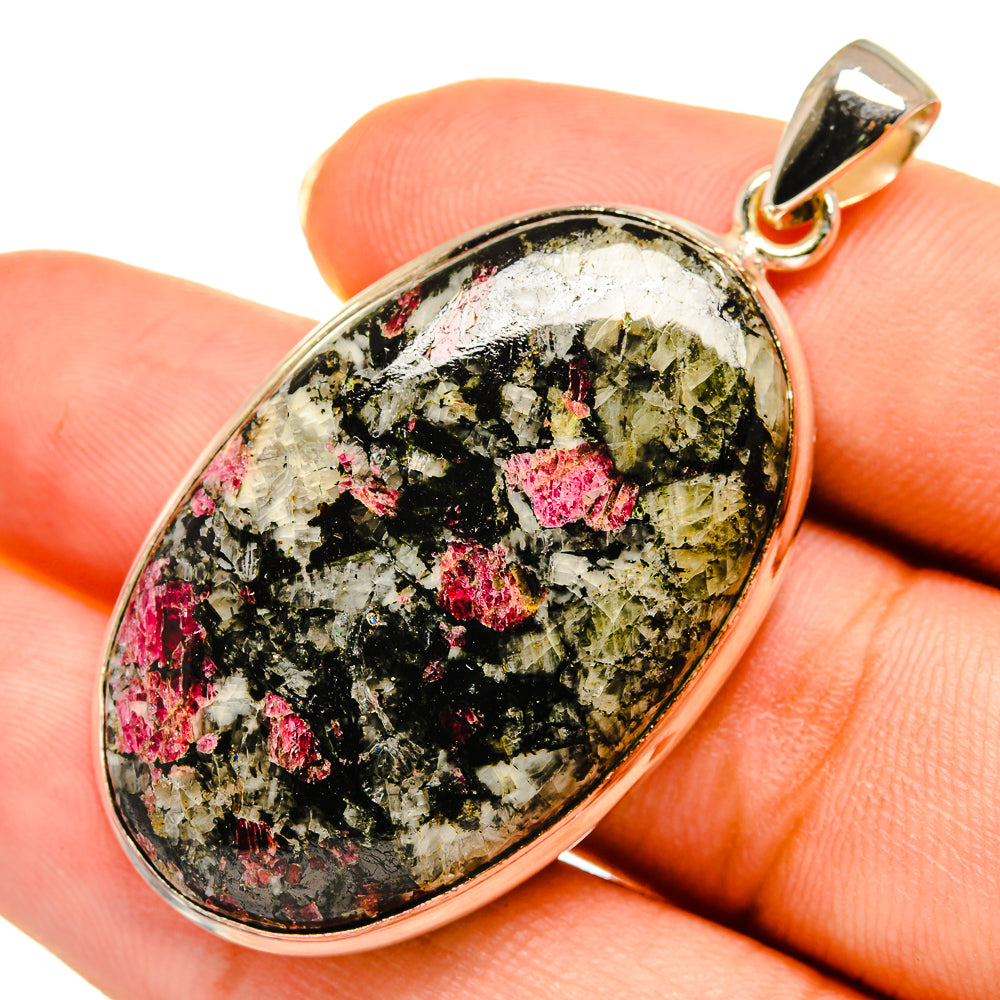 Russian Eudialyte Pendants handcrafted by Anasilvercos - PD9116