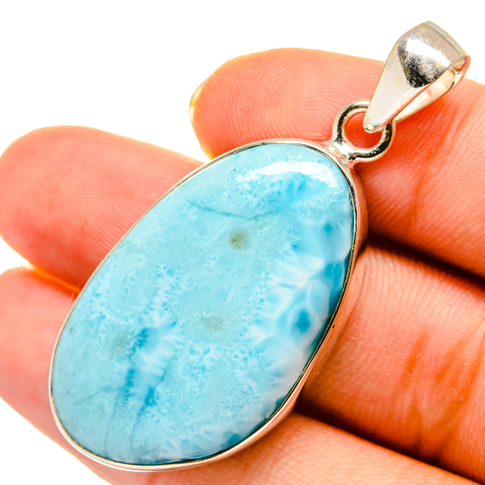 Larimar Pendants handcrafted by Anasilvercos - PD9133
