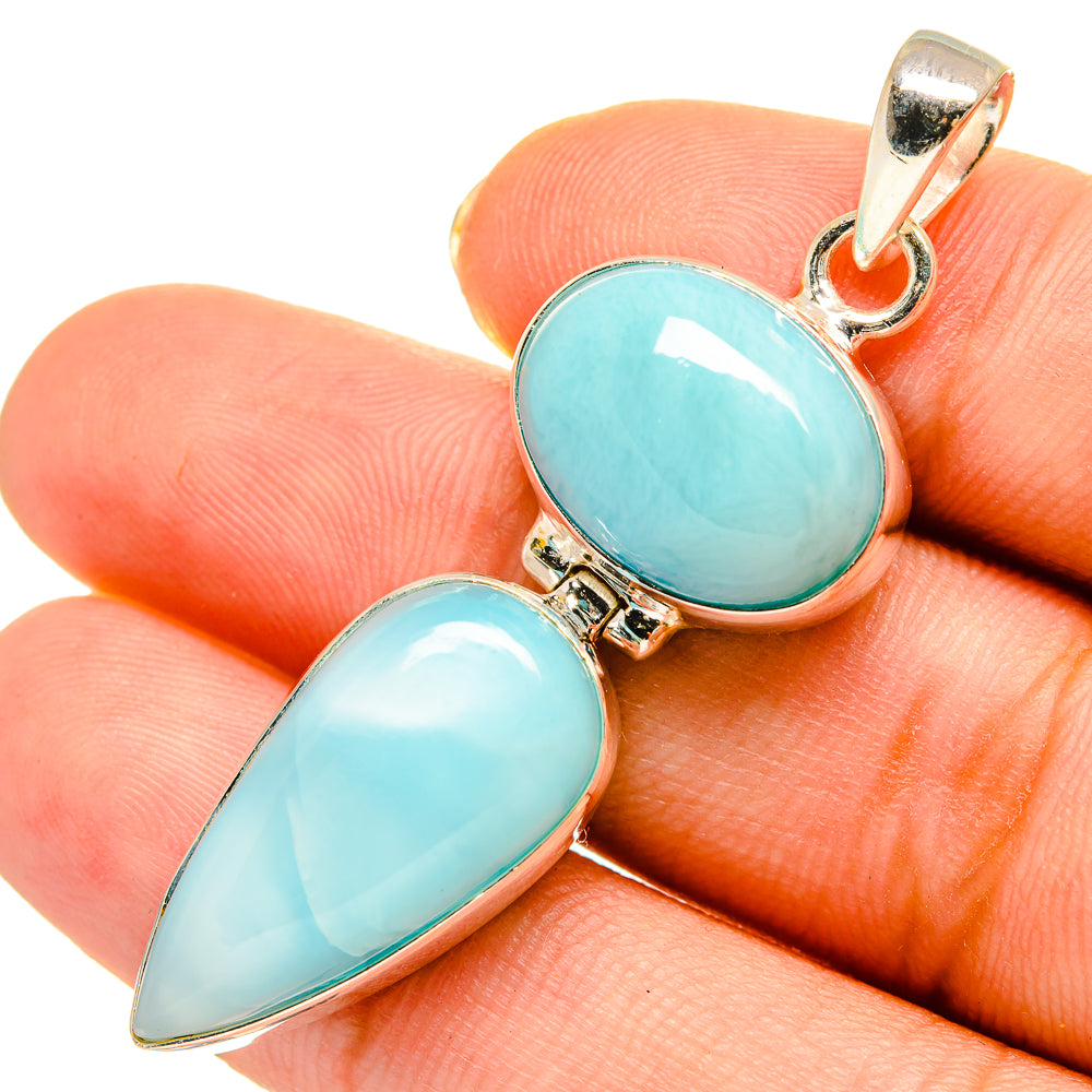 Larimar Pendants handcrafted by Anasilvercos - PD9140
