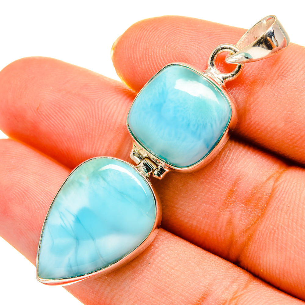 Larimar Pendants handcrafted by Anasilvercos - PD9144