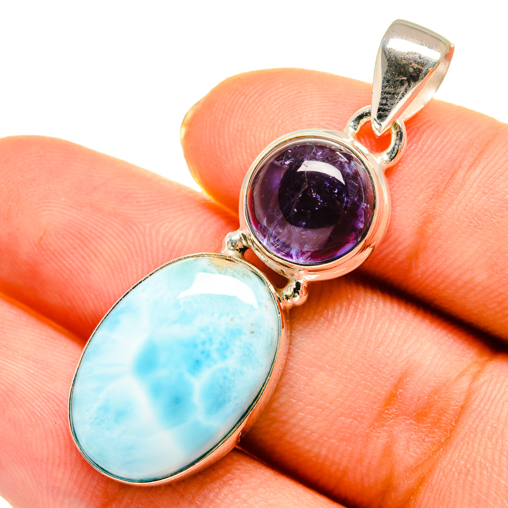 Larimar Pendants handcrafted by Anasilvercos - PD9147