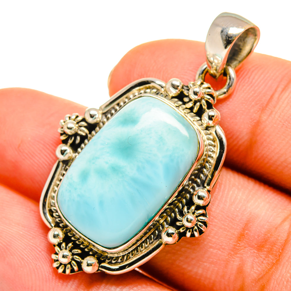 Larimar Pendants handcrafted by Anasilvercos - PD9148
