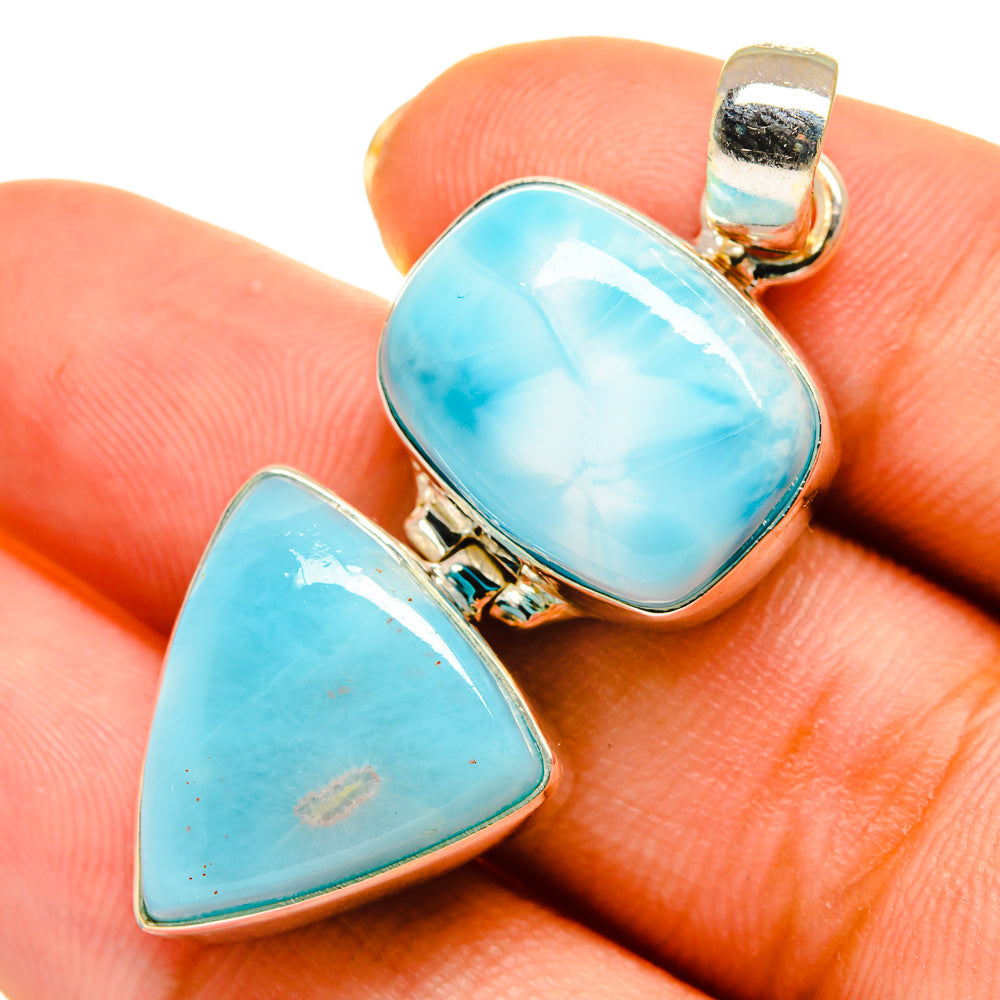 Larimar Pendants handcrafted by Anasilvercos - PD9150