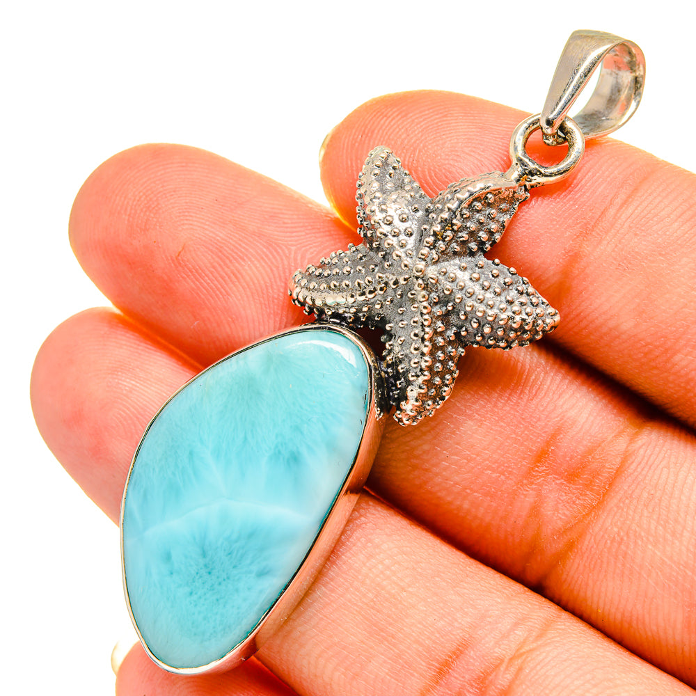 Larimar Pendants handcrafted by Anasilvercos - PD9153