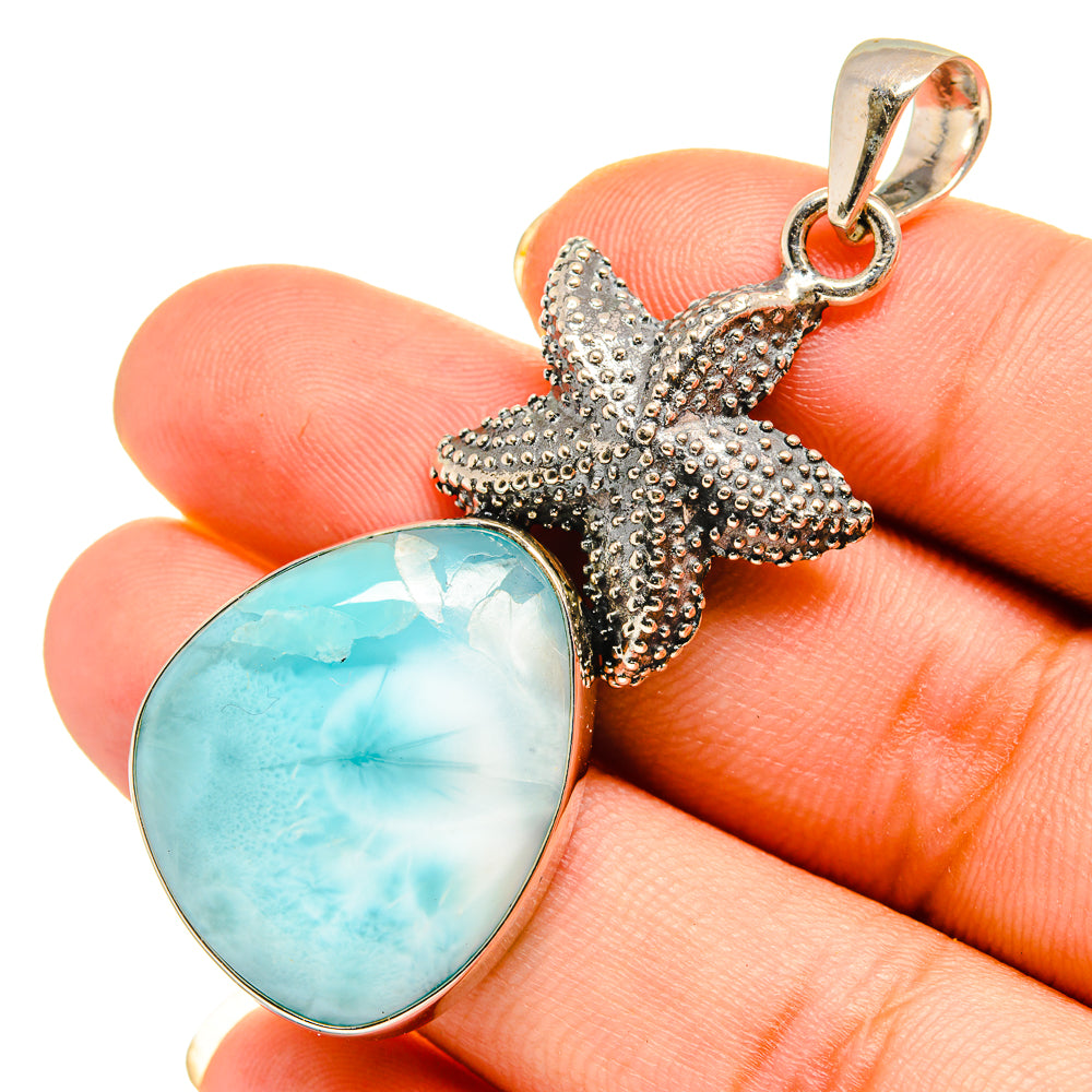 Larimar Pendants handcrafted by Anasilvercos - PD9155