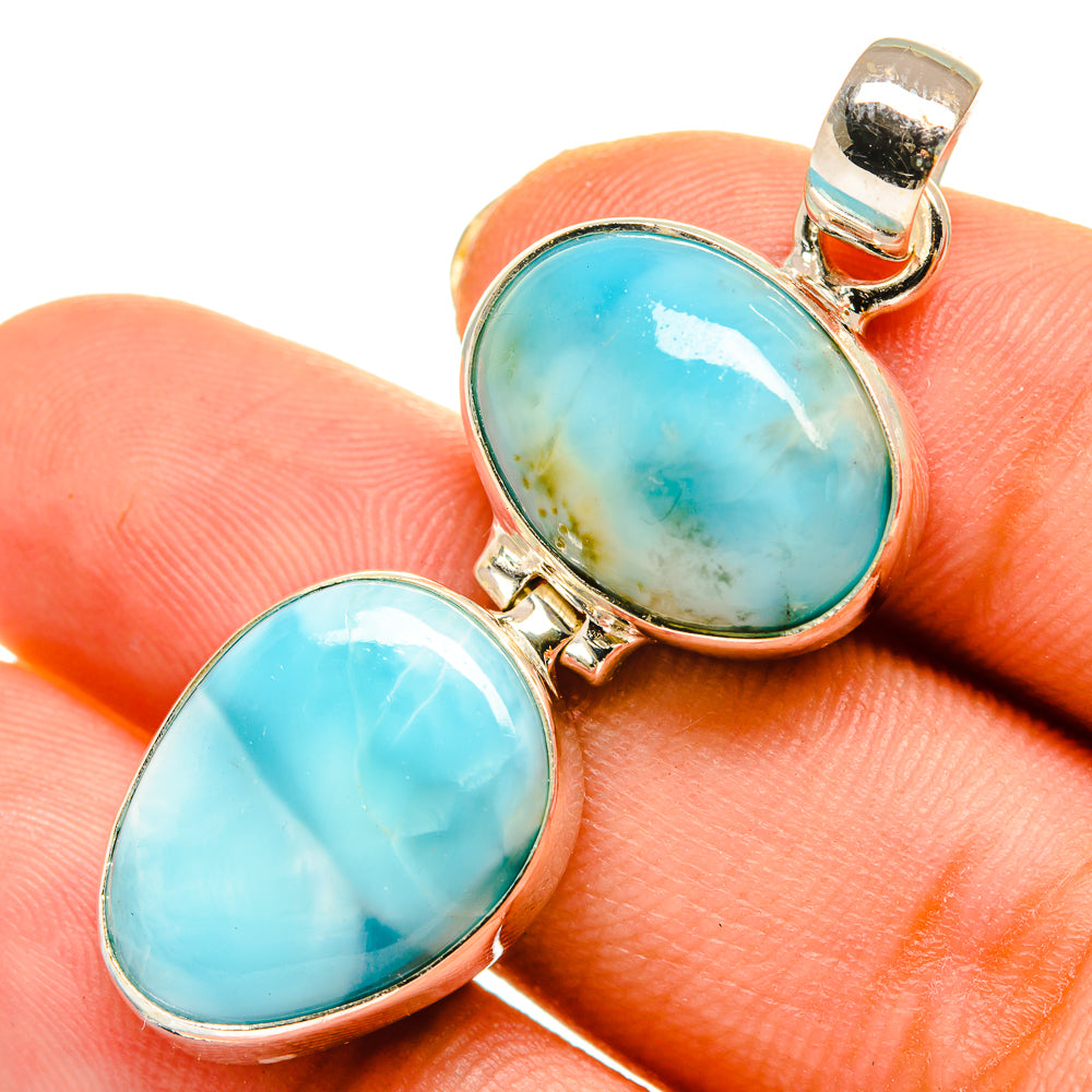Larimar Pendants handcrafted by Anasilvercos - PD9157