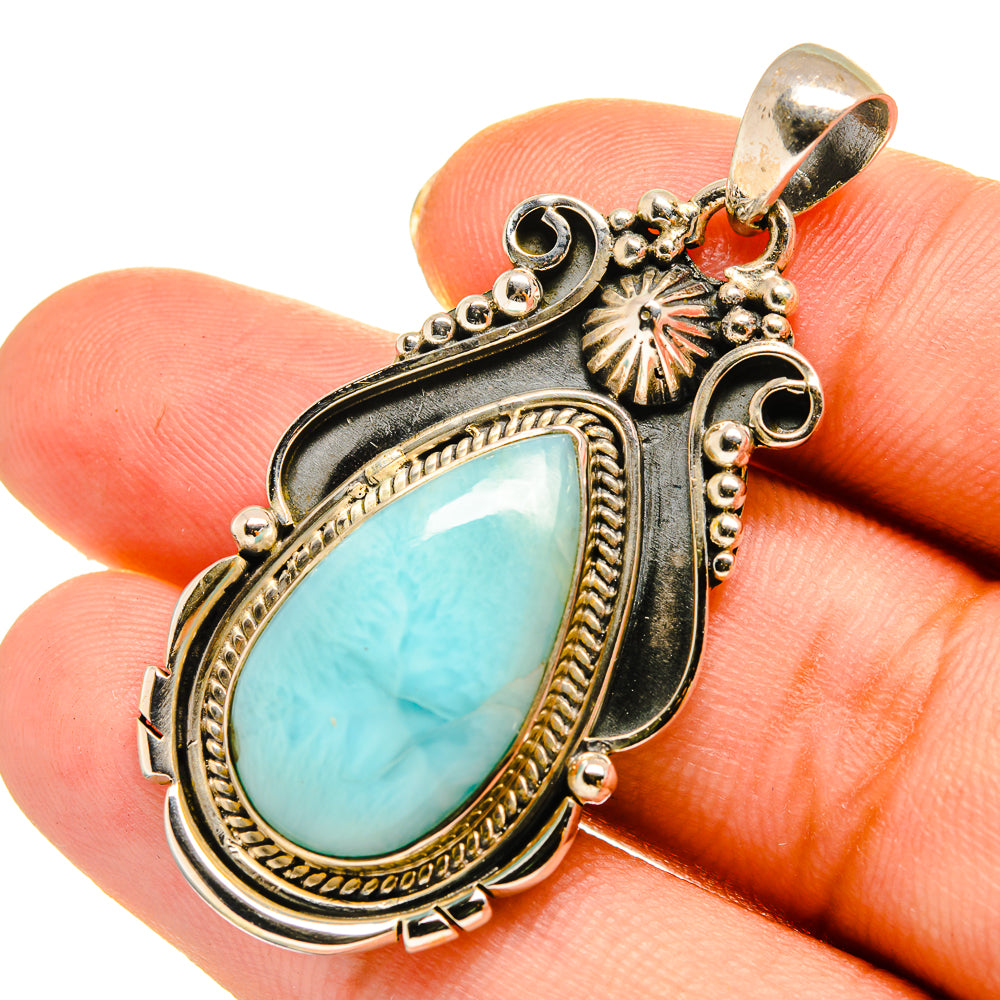 Larimar Pendants handcrafted by Anasilvercos - PD9159