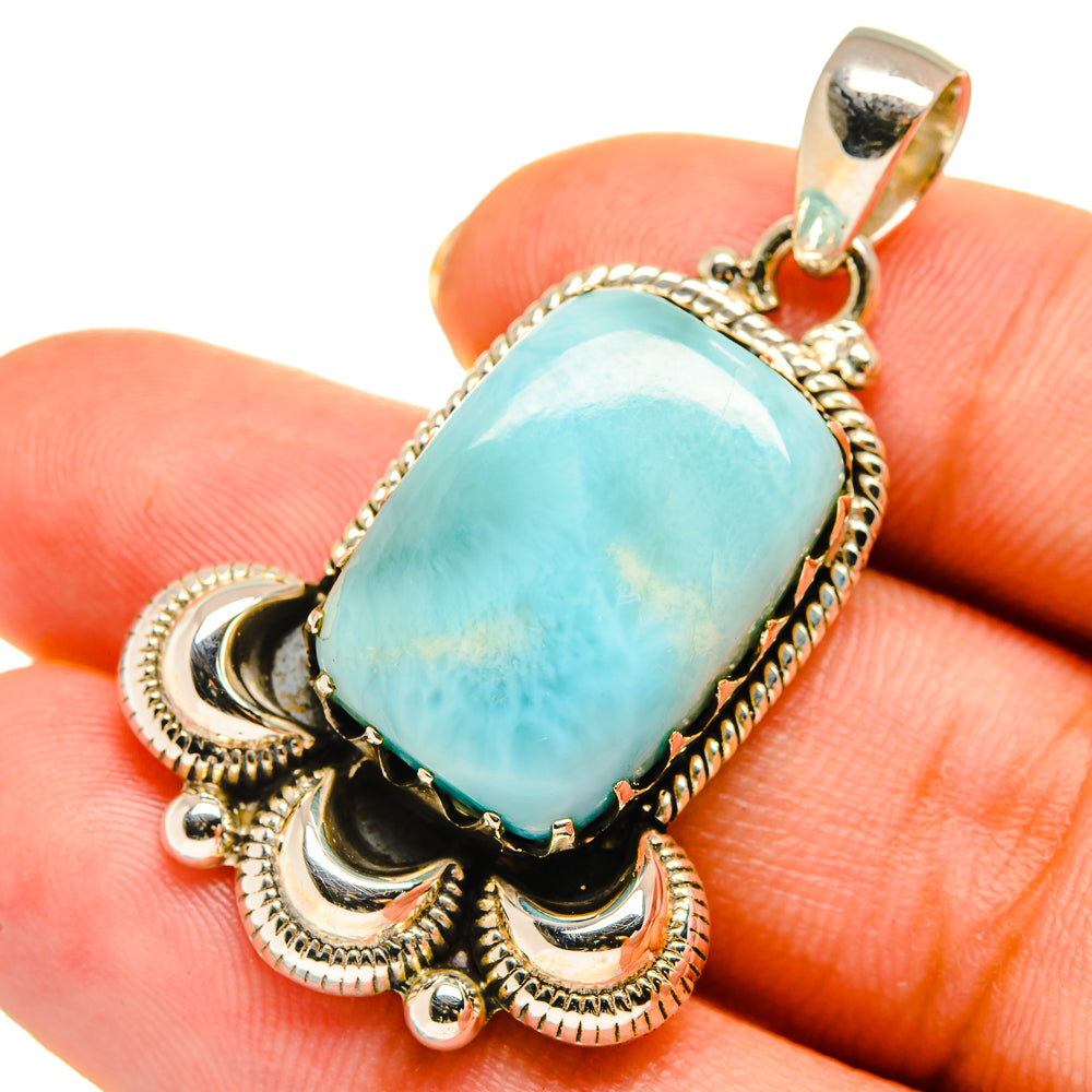 Larimar Pendants handcrafted by Anasilvercos - PD9160