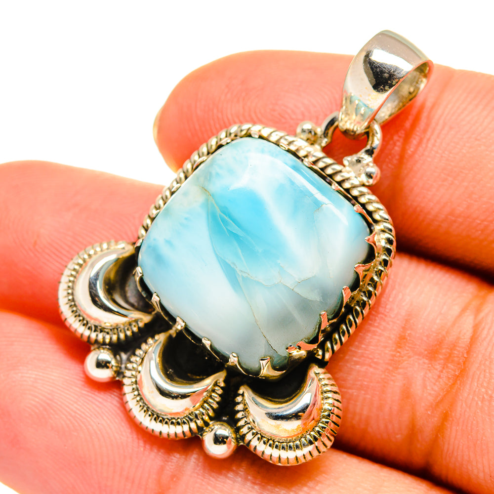Larimar Pendants handcrafted by Anasilvercos - PD9161