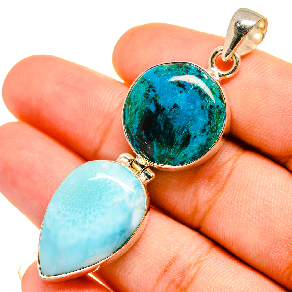 Larimar Pendants handcrafted by Anasilvercos - PD9162