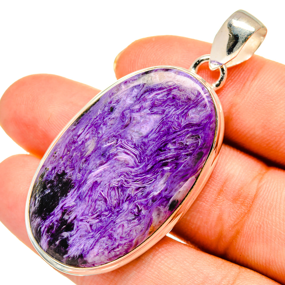 Charoite Pendants handcrafted by Anasilvercos - PD9187