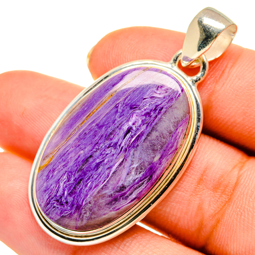 Charoite Pendants handcrafted by Anasilvercos - PD9190