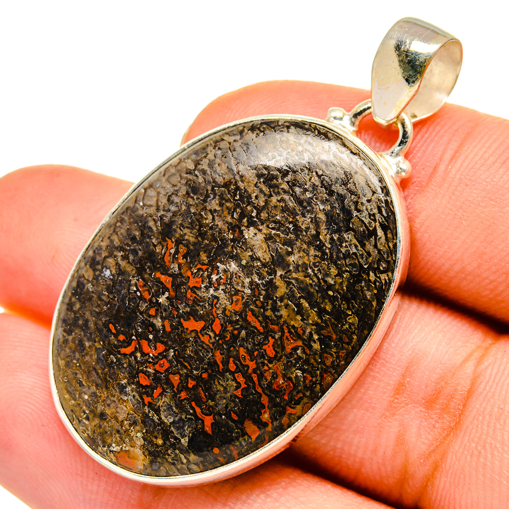 Russian Eudialyte Pendants handcrafted by Anasilvercos - PD9215