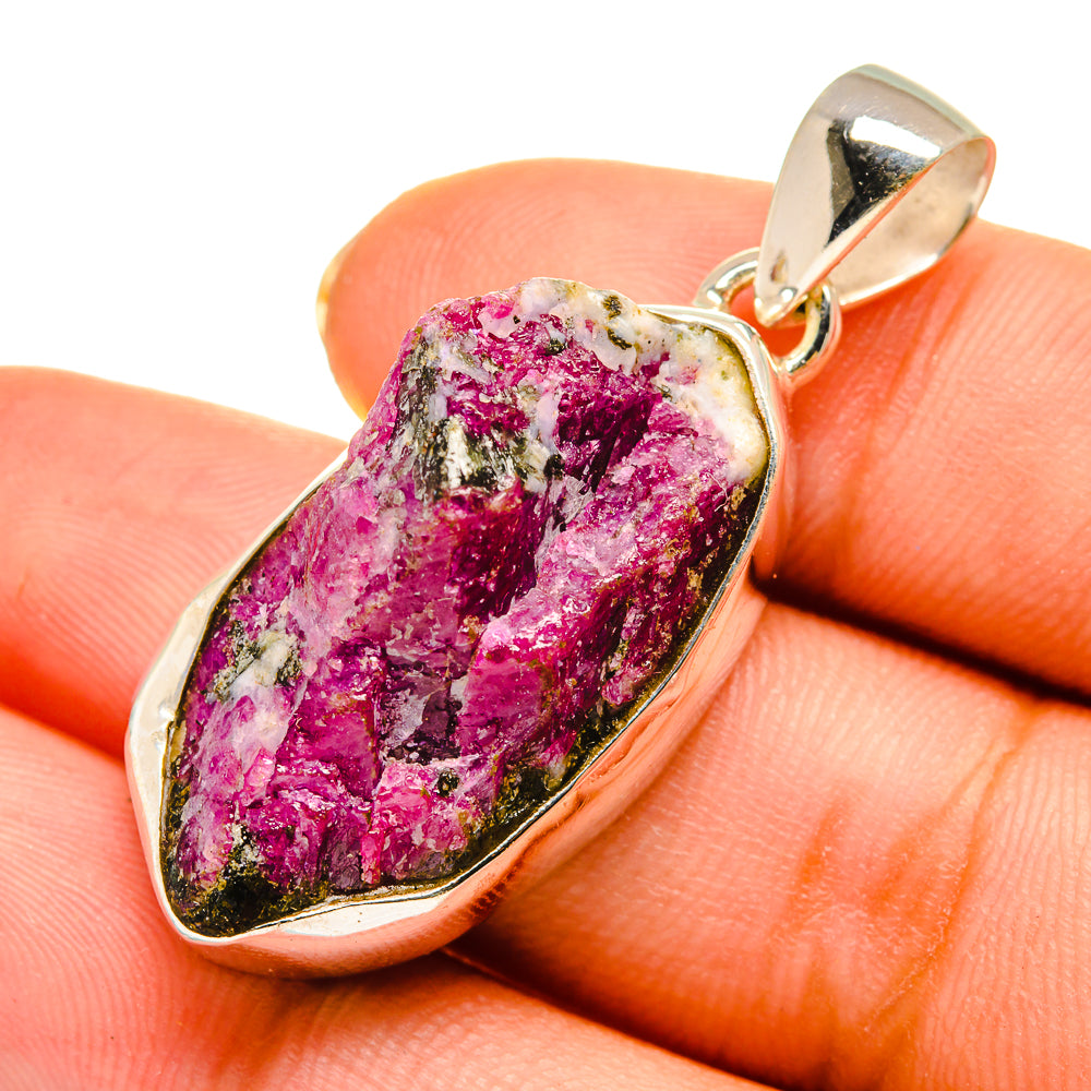Ruby Fuchsite Pendants handcrafted by Anasilvercos - PD9223