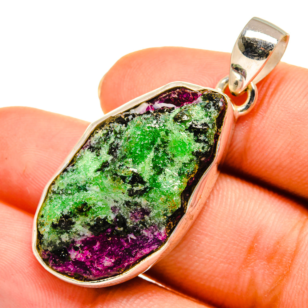 Ruby Fuchsite Pendants handcrafted by Anasilvercos - PD9225